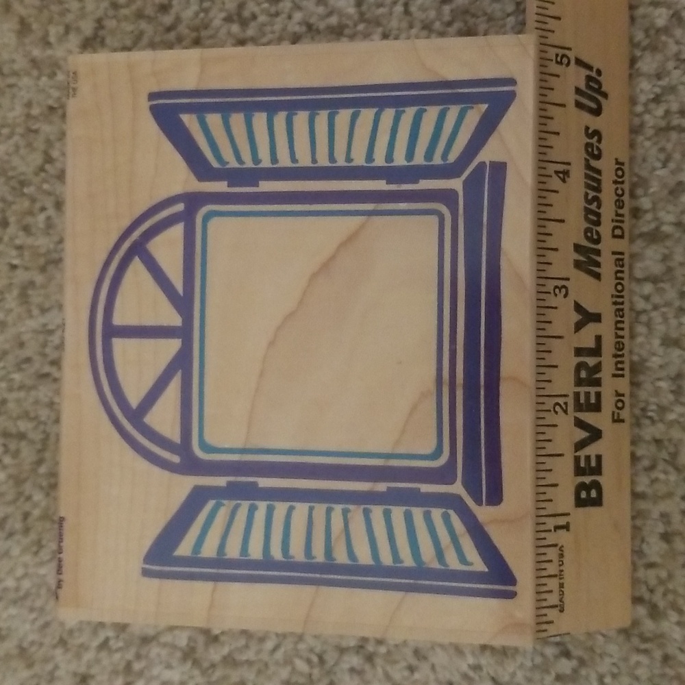 All Night Media Window block stamp.
